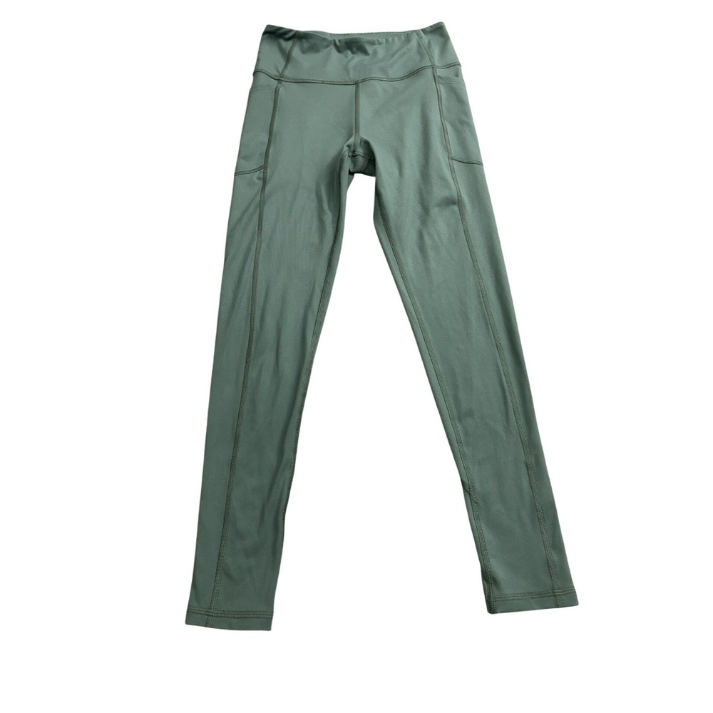 Victoria's Secret Leggings Women S Sage Green Excellent High Rise Side Pockets